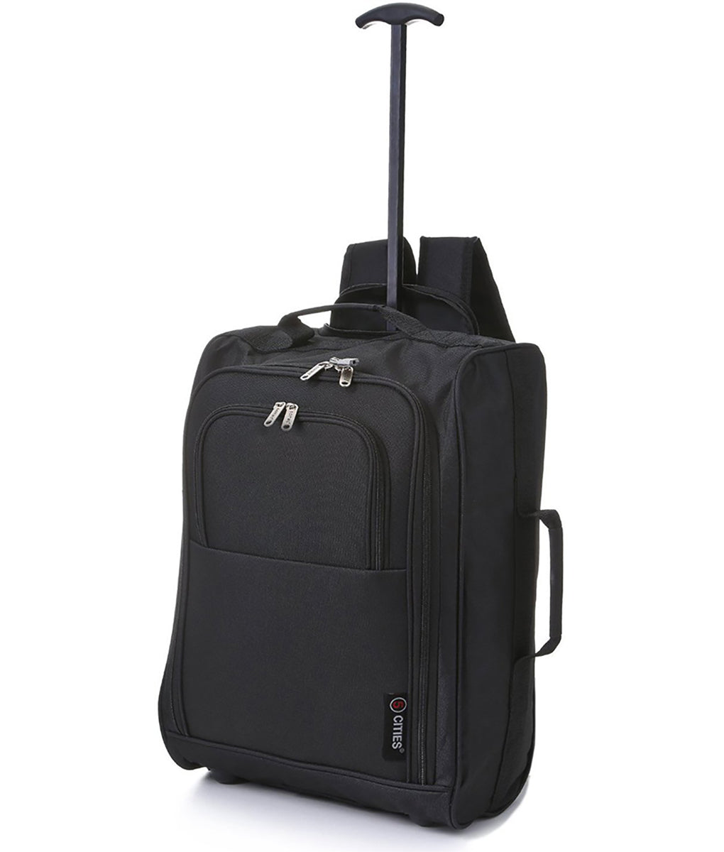Trolley bag én backpack 55x35x20 (het slimste formaat)